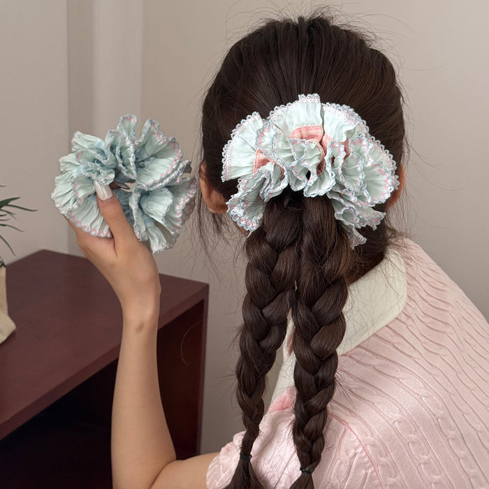 Wholesale lace large intestine hair ring heavy hair rope hair accessories