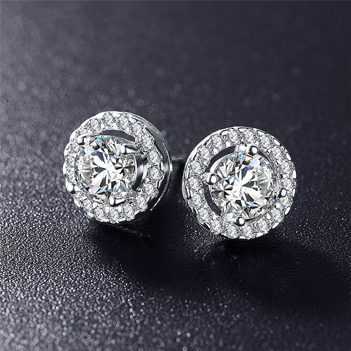 Wholesale Men' s unique diamond-encrusted earrings
