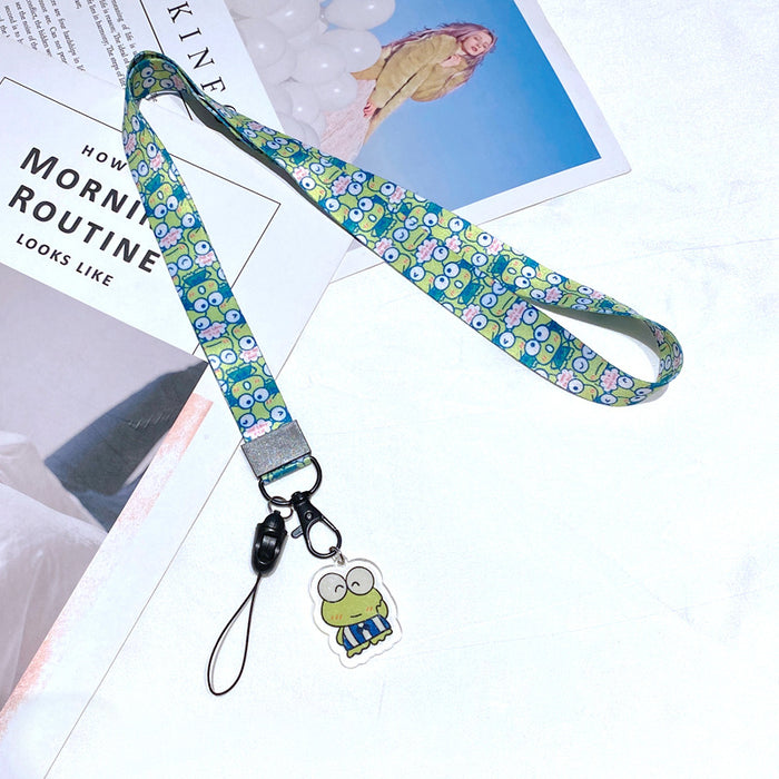 Wholesale Polyester Cartoon Printed Long Hanging Rope Keychain JDC-KC-Gongz056
