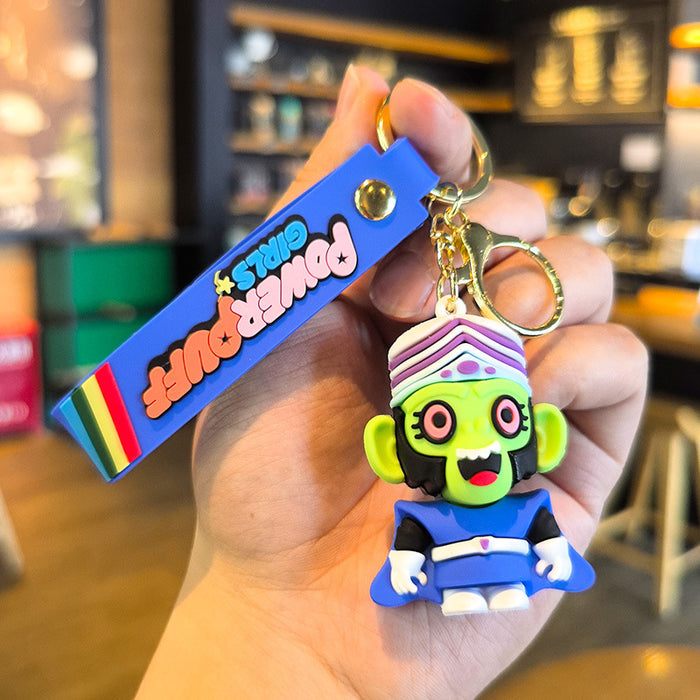 Wholesale Trendy Silicone Little Policewoman Keychain Pendant Car Key Accessory Gift