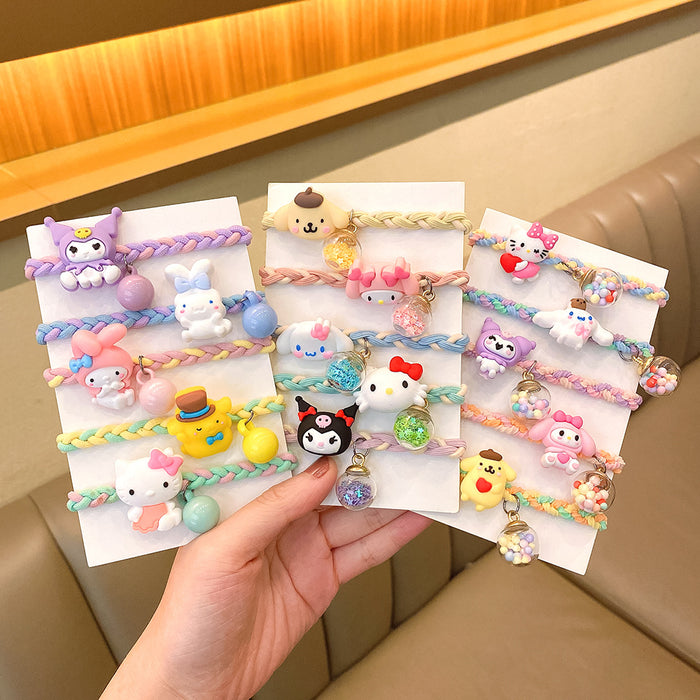 Wholesale Cute Cartoon Children's Hair Band Hair Rope Candy Color JDC-HuiDi-HS001