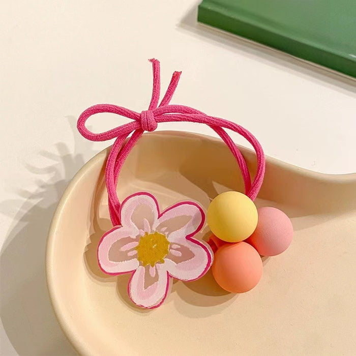 Wholesale Children's headband, flower headband, high elasticity, tied ponytail, meatball, scalp tendon, headband, hair accessories wholesale