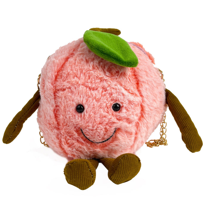 Wholesale Children's Fruit Wallet Plush Doll Cute Watermelon Chain Crossbody Bag Handheld Pillow Cartoon Shoulder Bag