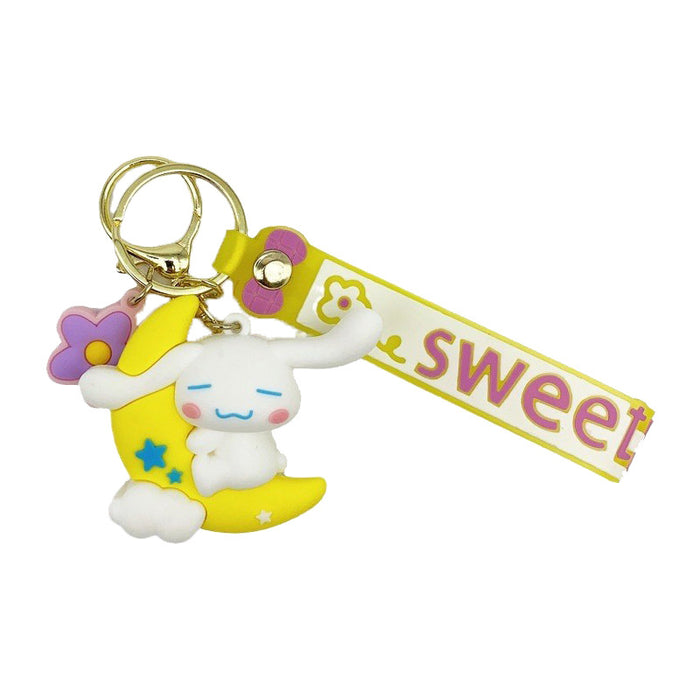 Wholesale Cute Cartoon PVC Keychain Bag Charm Trendy Birthday Gift Accessory for Couples