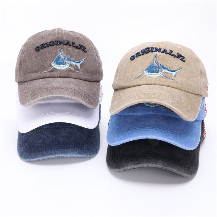 Wholesale Hat women's versatile retro baseball cap men's high-end feel foreign trade washed denim duckbill cap