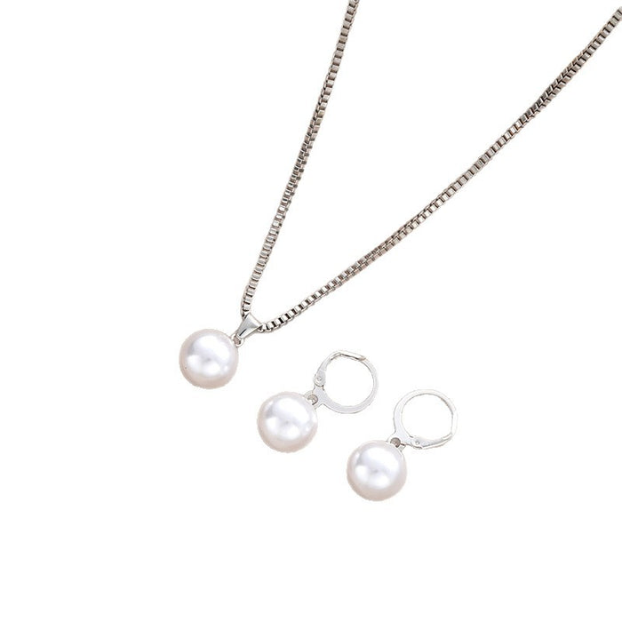Wholesale Earrings and Necklace Imitation Pearl Jewelry Set