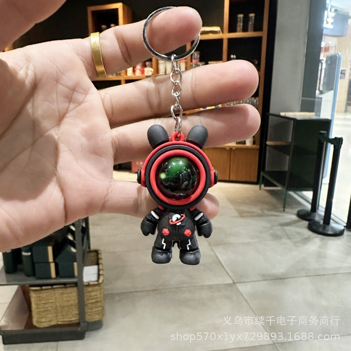 Wholesale Cartoon astronaut keychain couple gift bag decoration creative car keychain pendant