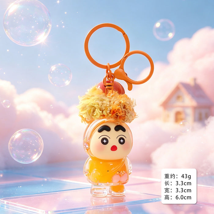 Wholesale Flocking Cartoon Keychain Cute Design Bag Charm Christmas Accessory MOQ≥3