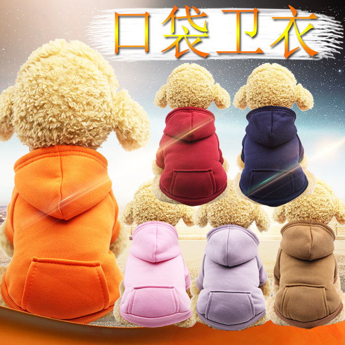 Wholesale Cat Two-Legged Sweatshirt Pocket Dog Clothes Sports Style Dog and Cat Pet Clothes Supplies Clothing