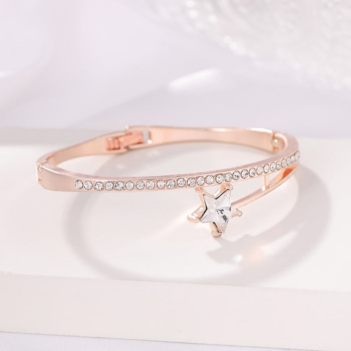 Wholesale Five-pointed Star Bracelet Diamond Bracelet