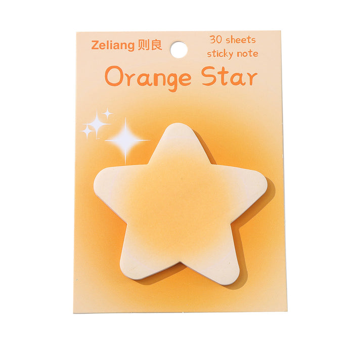 Wholesale Color Blush Halo Gradient Love Star Sticker Note