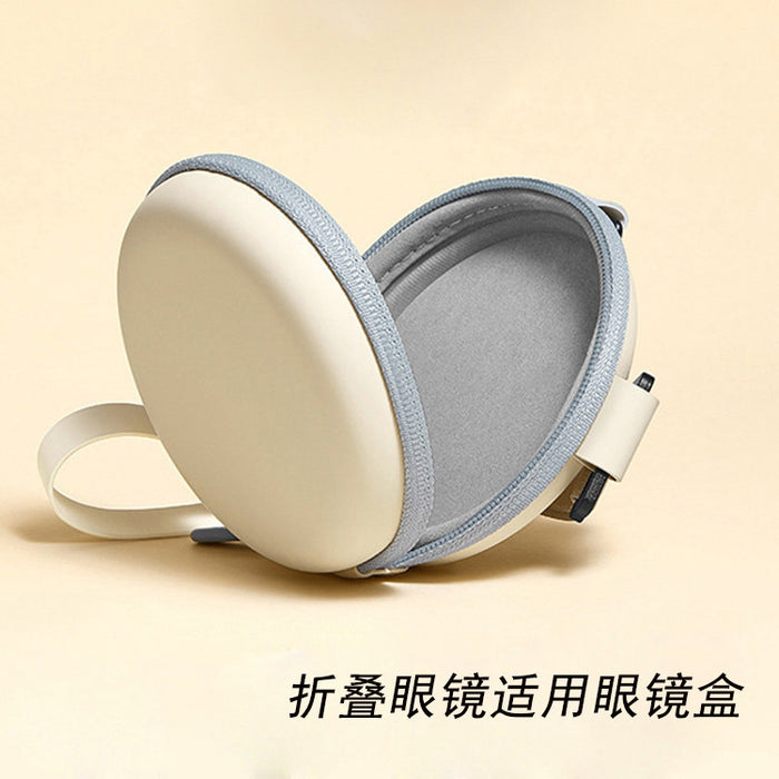 Wholesale Folding children's sunglasses, minimalist frosted glasses, round frame sun protection sunglasses