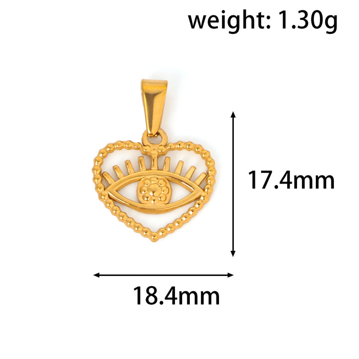 Wholesale 6pcs/set Love Angel Bear Stainless Steel Plated 24K  Pendant Accessories