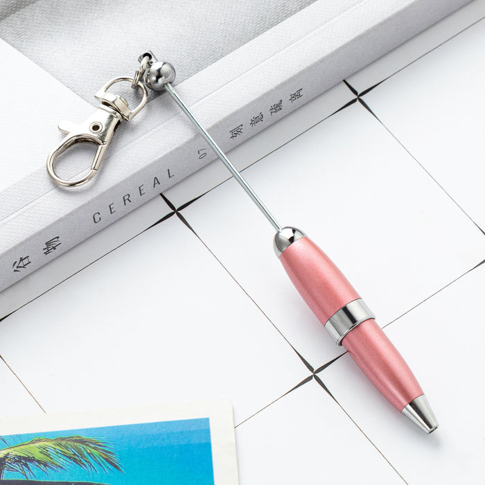 Wholesale 11.9cm Beadable Pens DIY Keychain Bar Portable Mini Pen Metal Pen JDC-PN-HuaH013