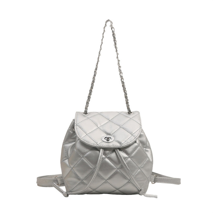 Wholesale Leisure chain hand-held small backpack, new stylish and personalized single shoulder diagonal cross backpack