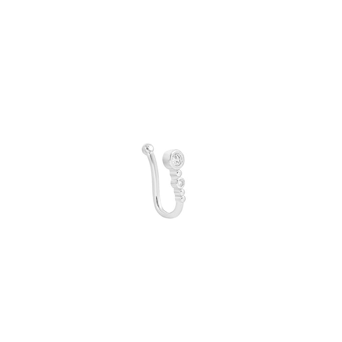 Wholesale personality U-shaped nose clip simple fashion temperament geometric round diamond