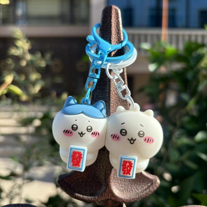 Wholesale Cartoon Key Chain Couple Friends Magnetic Key Chain Bag Pendant
