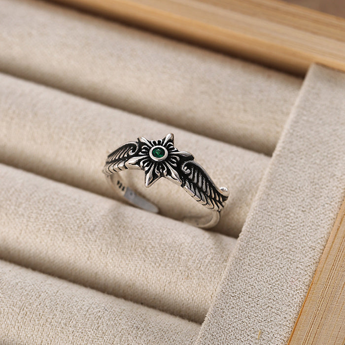 Wholesale Vintage vintage fashion personalized silver plated open mouth ring index finger ring