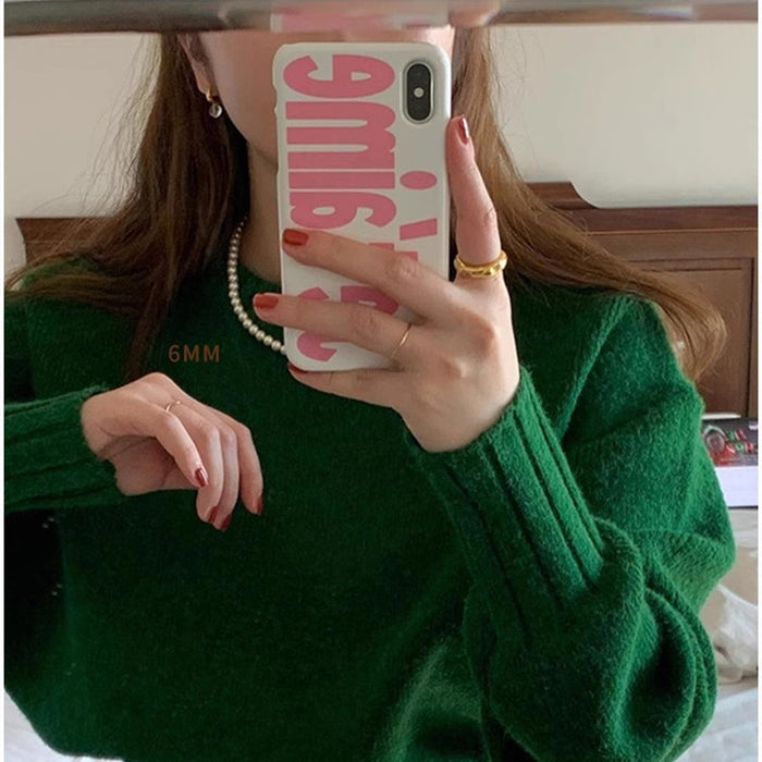 Wholesale Pearl necklace, collarbone chain, light luxury, niche necklace, sweater chain