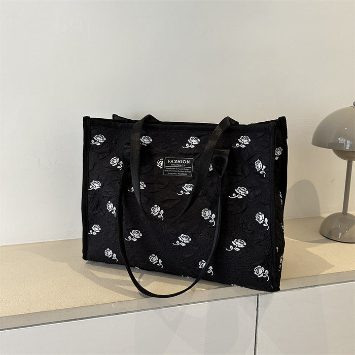 Wholesale Large capacity shoulder bag, new fashionable commuting bag, casual versatile handheld tote bag