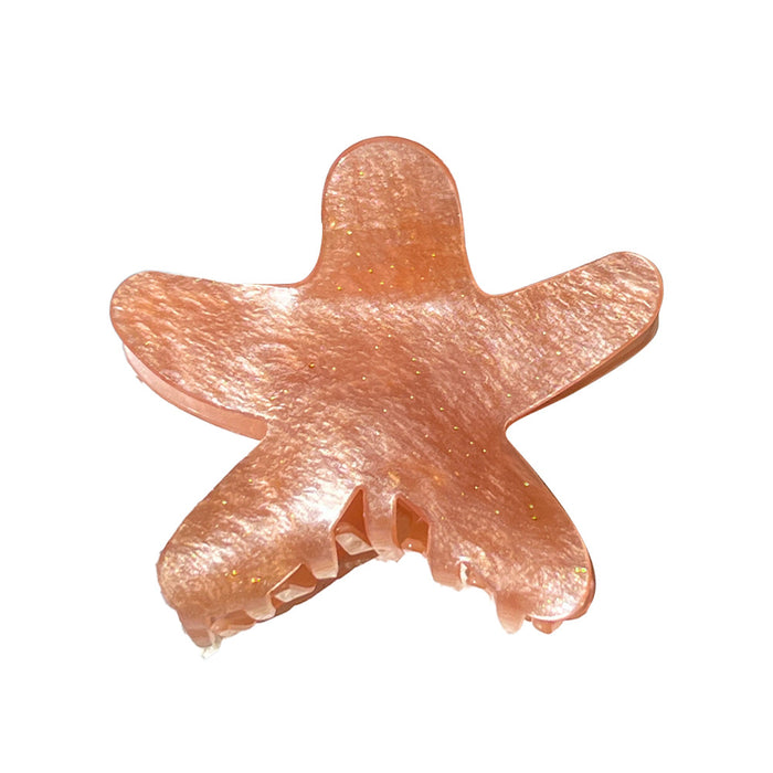 Wholesale Starfish Five-Pointed Star Acrylic Hair Claw Clip Cute Women' s Fashion Accessory