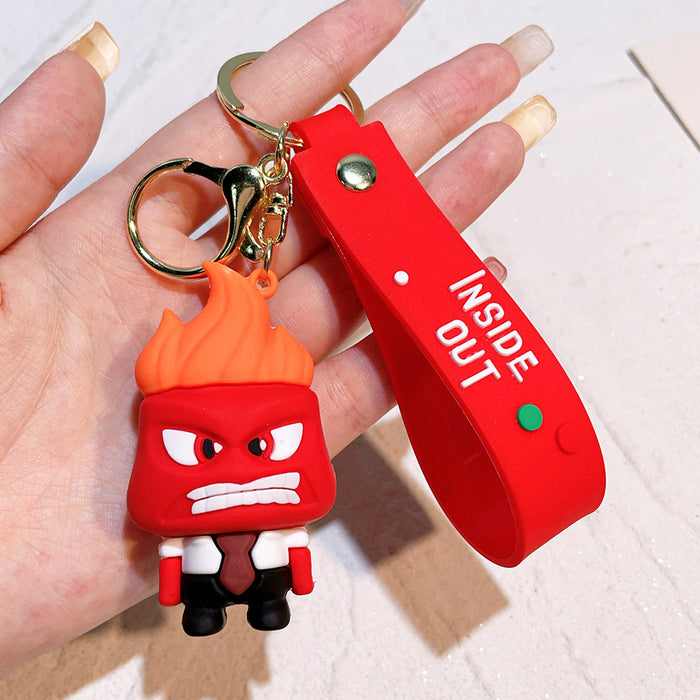 Wholesale PVC Cartoon Three-dimensional Keychain JDC-KC-Qiwei029