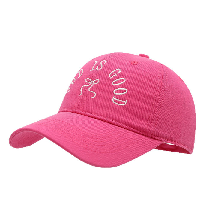 Wholesale Women' s baseball cap with letter and butterfly embroidery also suitable for men