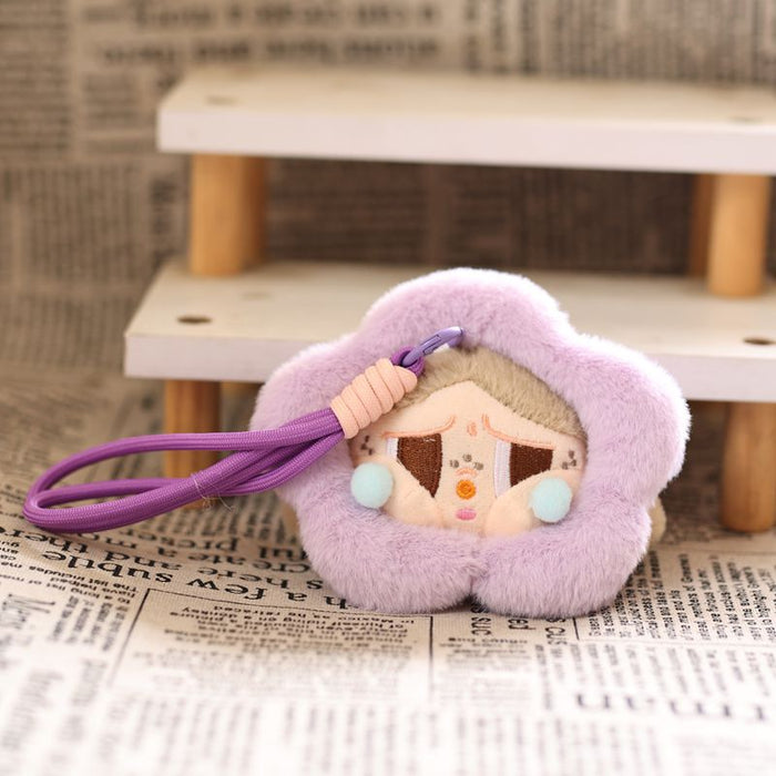 Wholesale Cute Small Pendant Plush Toy Doll Crying Baby Head Bag Pendant Keychain Doll Doll