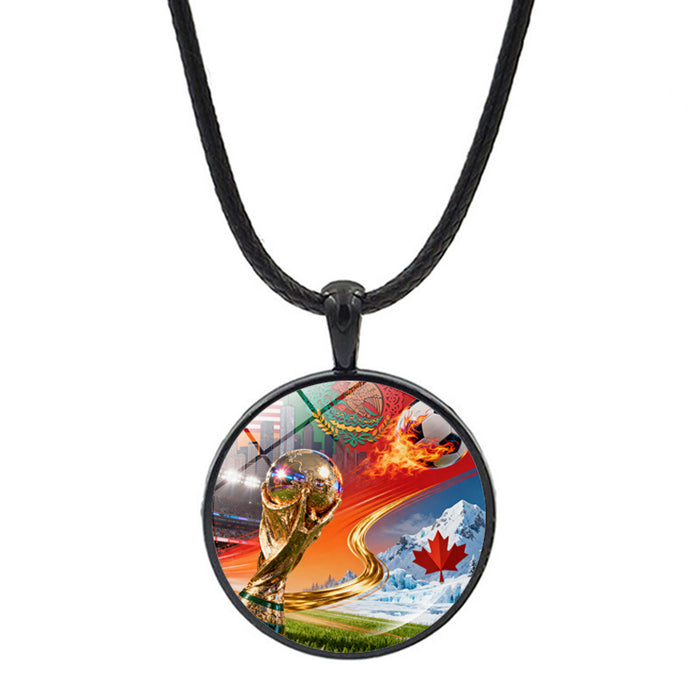 Wholesale World Cup Football Necklace Accessories