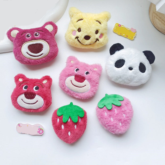 Wholesale Cute cartoon plush panda dolls,  brooches,  bags,  slippers,  accessories