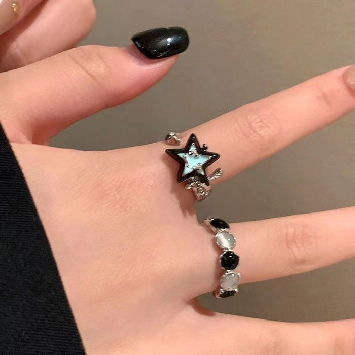 Wholesale  Cat's Eye Star Ring  Girl Open Ring