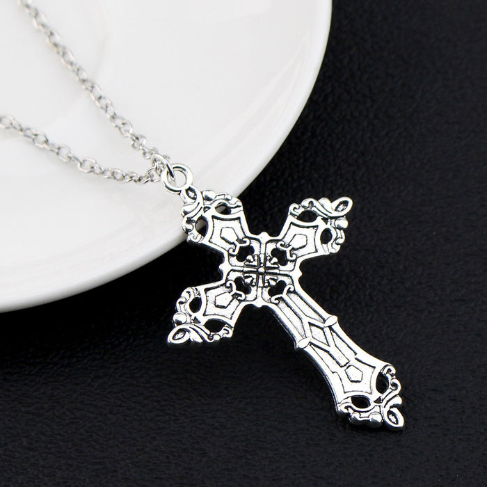 Wholesale Cross necklace long sweater chain accessory pendant pendant pendant pendant