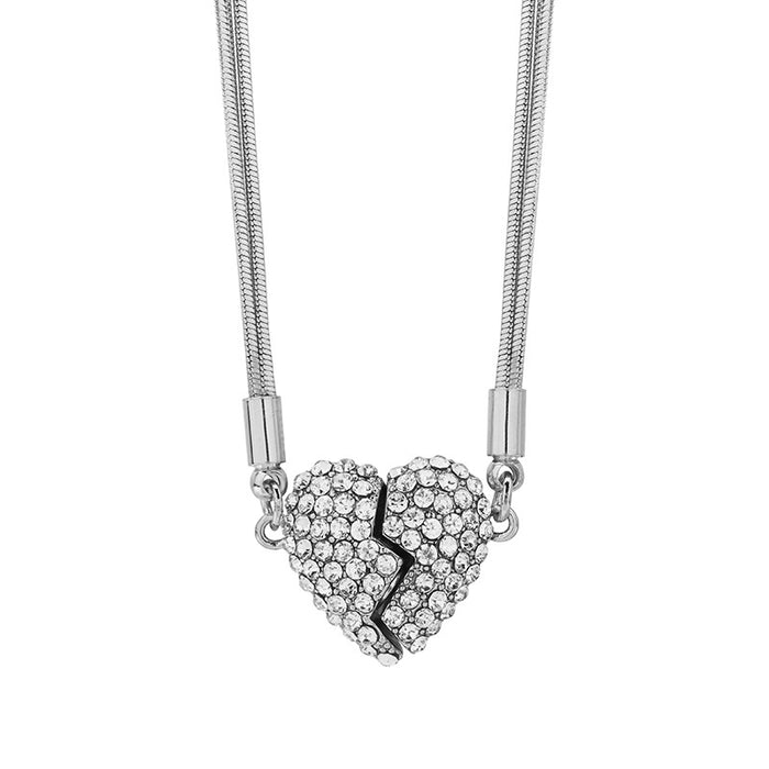 Wholesale Titanium Steel Magnetic Heart Necklace JDC-NE-Jiaow015