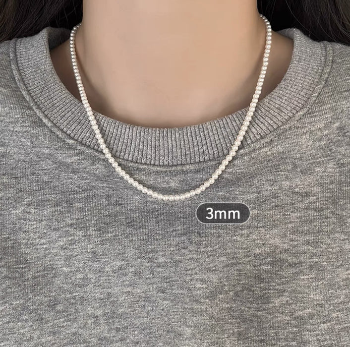 Wholesale Pearl necklace, women's light luxury internet celebrity temperament, simple and high-end feeling, collarbone chain