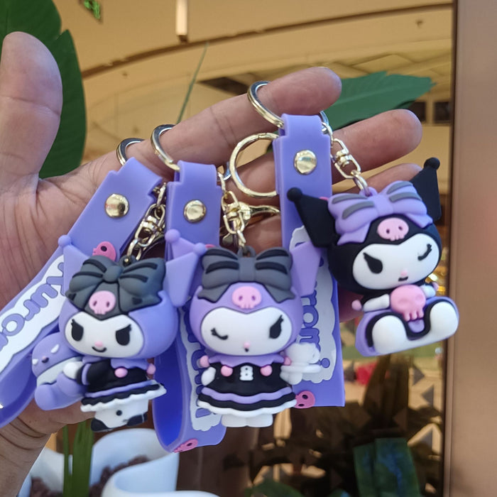 Wholesale Cartoon Silicone Doll Keychain JDC-KC-KuangK030