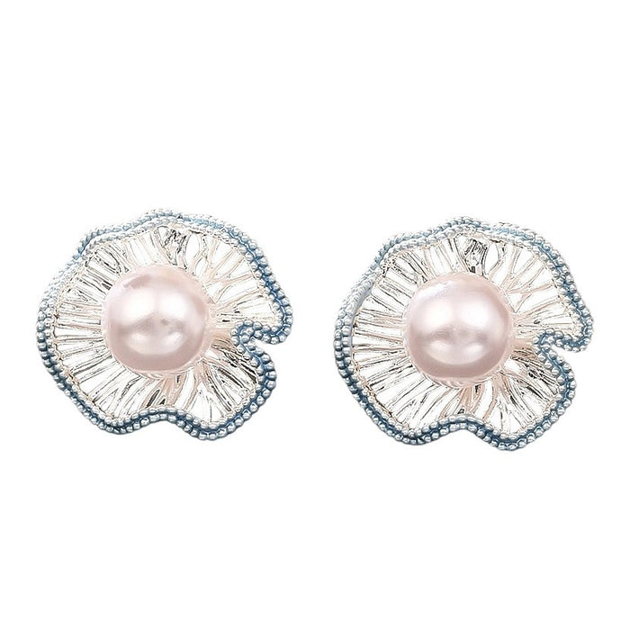 Wholesale Pearl Earrings Silver Needle Earrings for Women Small Jewelry