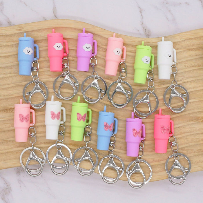 Wholesale Keychain Pendant Ice Bully Cup Key Chain Water Cup Decoration Accessories