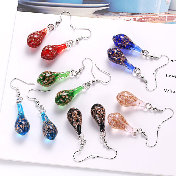 Wholesale Water droplet pendant, glass earrings, jewelry pendant, earring pendant