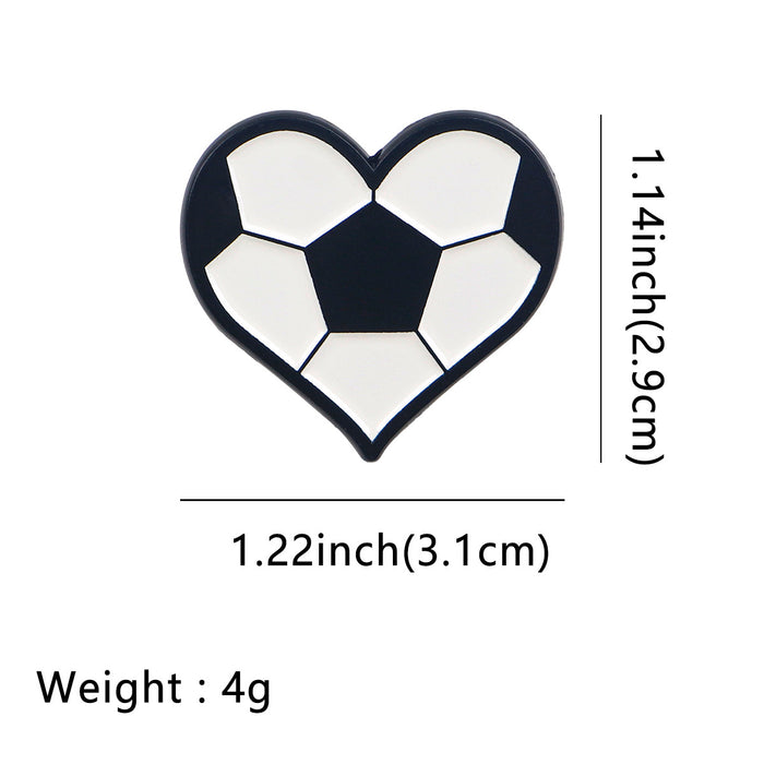 Wholesale Love Sports Football Basketball Series Badge Clothing Backpack Decorative Alloy Brooch