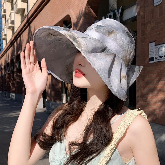 Wholesale Sunshade hat, large brim, thin design, breathable fisherman hat, outdoor travel, sun protection, beach protection