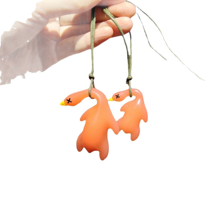 Wholesale Car-mounted color-changing roast duck car pendant