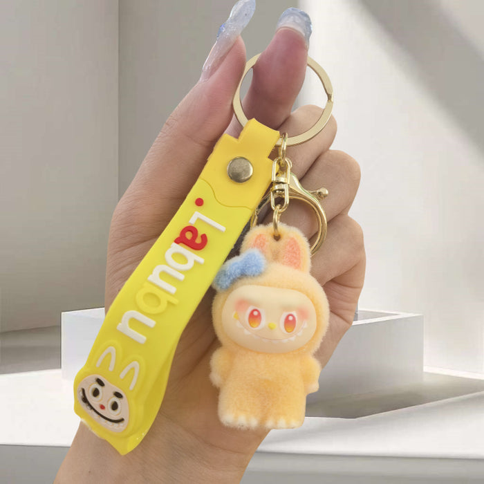 Wholesale Creative and cute cartoon flocked doll keychain