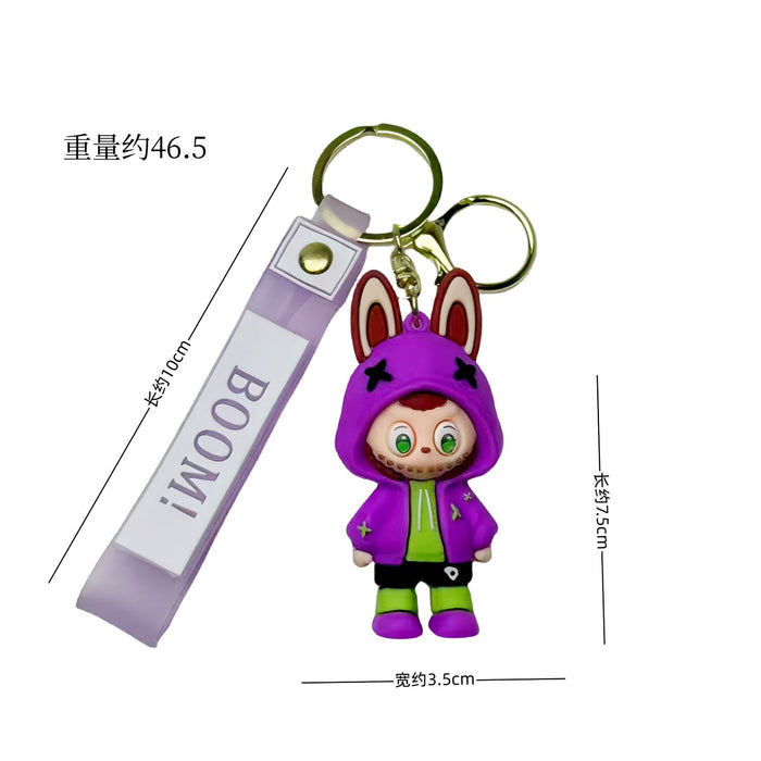 Wholesale Keychain Cartoon Pendant Cute Doll Soft Rubber Backpack Pendant