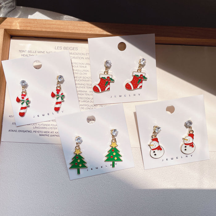 Wholesale Christmas Cute Cartoon Earrings