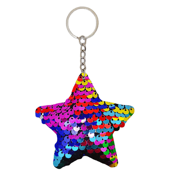 Wholesale Reflective glitter keychain pendant, bag decoration