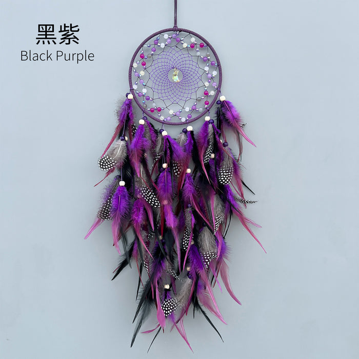 Wholesale Handwoven Dreamcatcher Wall Hanging Home Decor Feather MOQ≥2