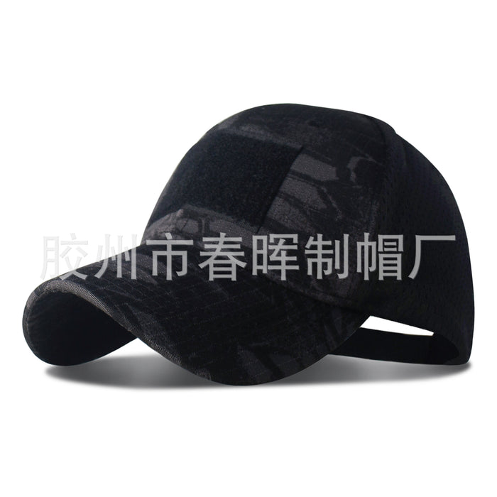 Wholesale New camouflage baseball cap, military fan sun hat, grid duckbill cap, python patterned military training cap