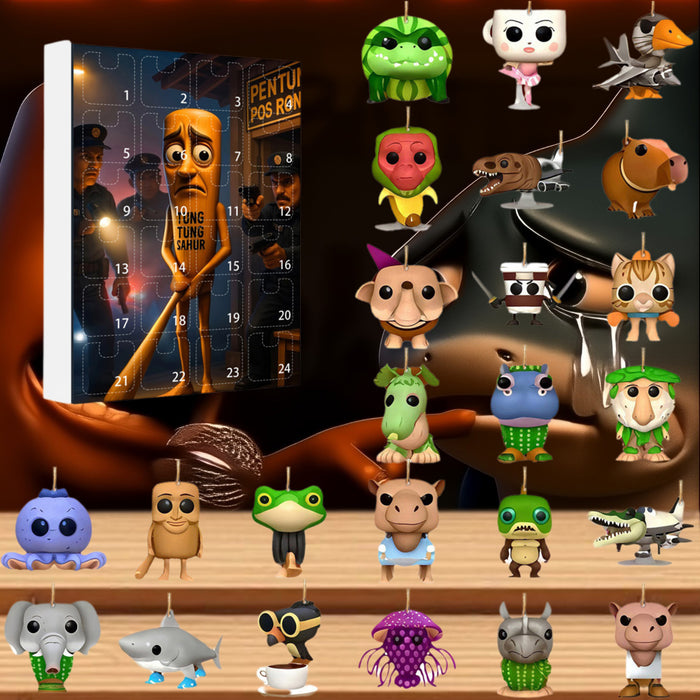 Wholesale  Classic Blind Box Acrylic Flat Pendant Christmas Ornament