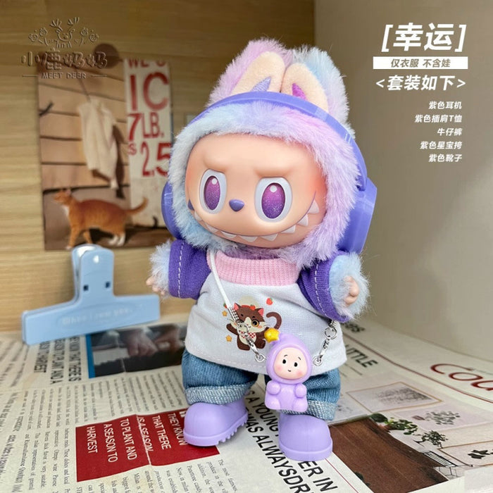 Wholesale Vinyl Doll Clothes Lucky  Clothes Trendy Cool Overalls