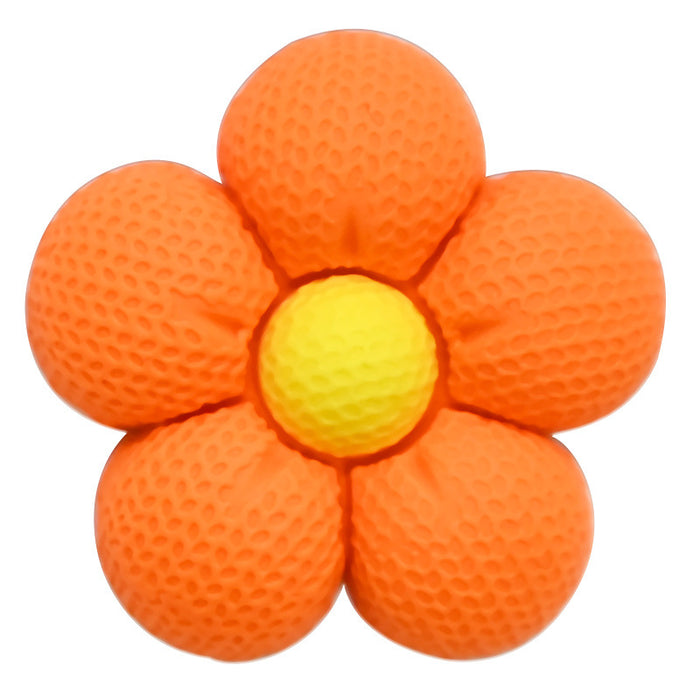 Wholesale Cartoon five petal flower 3D three-dimensional DIY hole shoe buckle PVC soft rubber detachable decorative accessory